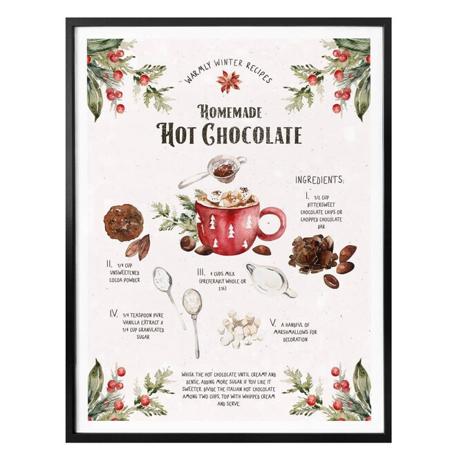 Poster Homemade Hot Chocolate Recipe