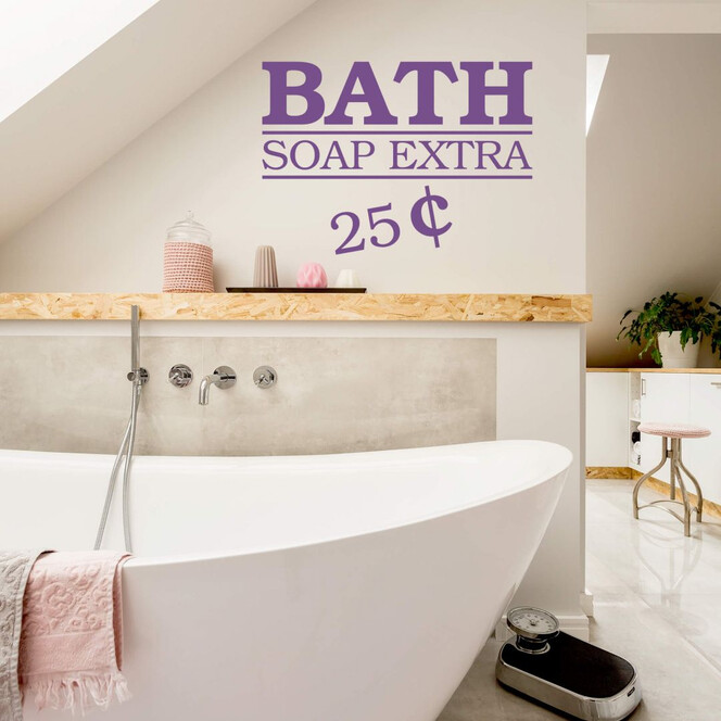Wandtattoo Bath - Soap Extra - 25 Cent