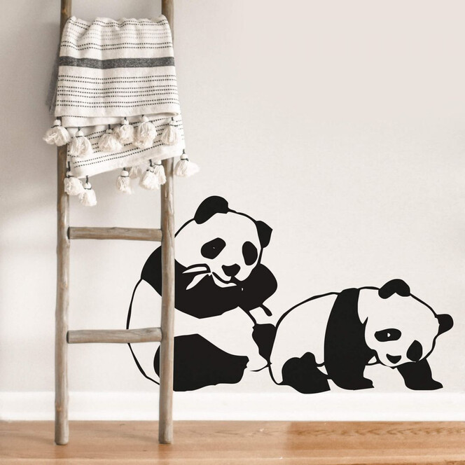 Wandtattoo Panda-Bären