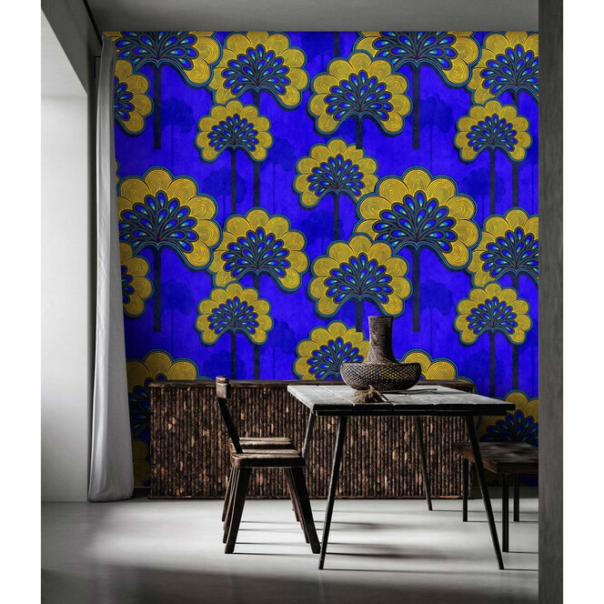 Livingwalls Fototapete Walls by Patel 3 Dakar 1 blau, gelb - Bild 1