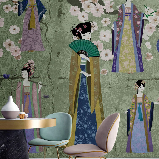 Livingwalls Fototapete Walls by Patel kimono 1 - Bild 1