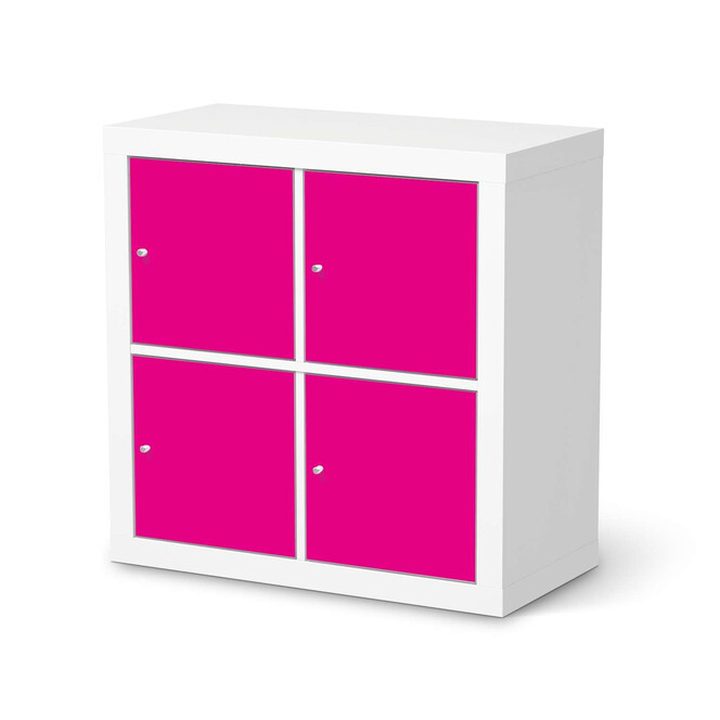 Möbelfolie IKEA Expedit Regal 4 Türen - Pink Dark- Bild 1