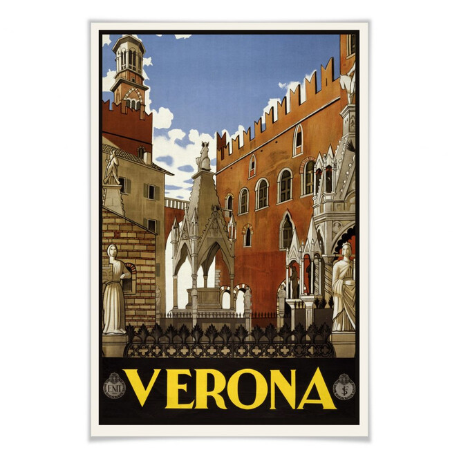 Poster Vintage Travel - Verona