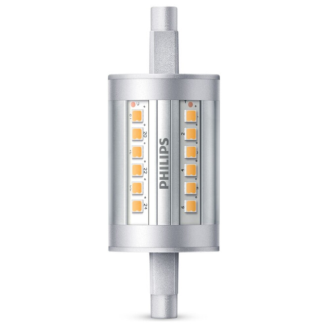 Philips LED Lampe ersetzt 60W, R7s Röhre R7s-78 mm, warmweiss, 950 Lumen, nicht dimmbar, 1er Pack Energieklasse A&&