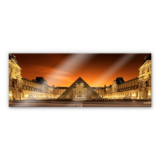 Acrylglasbild Kiciak - Illuminated Louvre