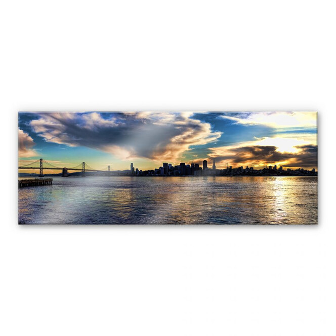 Acrylglasbild San Francisco Skyline - Panorama