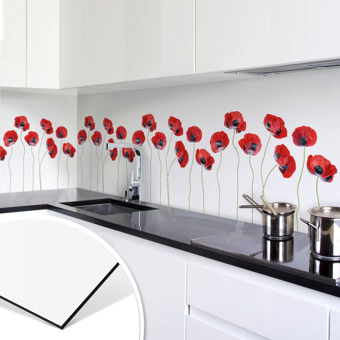 Küchenrückwand Disher - Mohnblumen