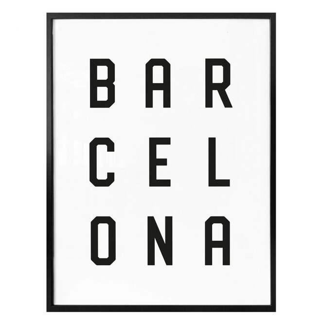 Poster - Typographie Barcelona