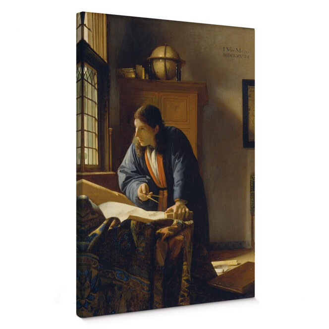 Leinwandbild Vermeer - Der Geograph