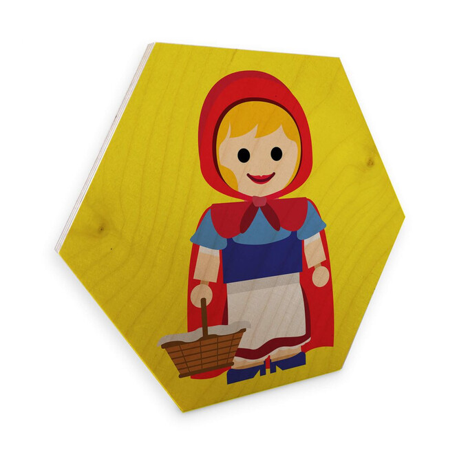 Hexagon - Holz Birke-Furnier Gomes - Rotkäppchen Spielzeug