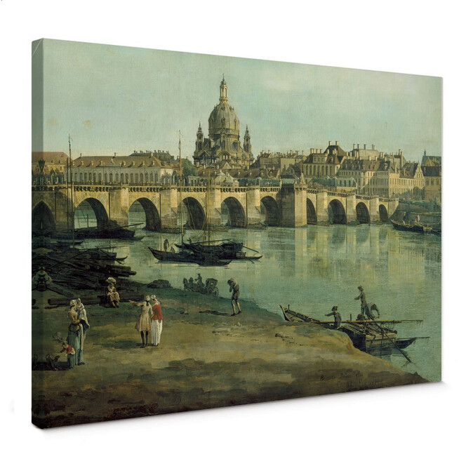 Leinwandbild Canaletto - Dresden vom rechten Elbufer