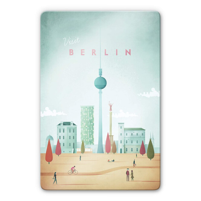 Glasbild Rivers - Berlin