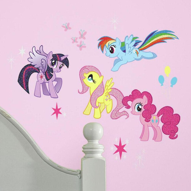 Wandsticker-Set My little Pony mit Glitter 31-teilig - Bild 1