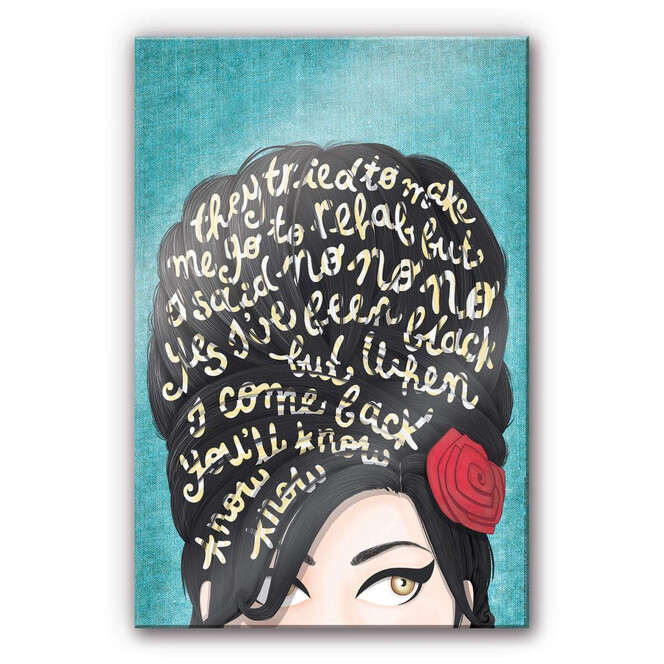 Acrylglasbild Tohmé - Amy Winehouse: Rehab