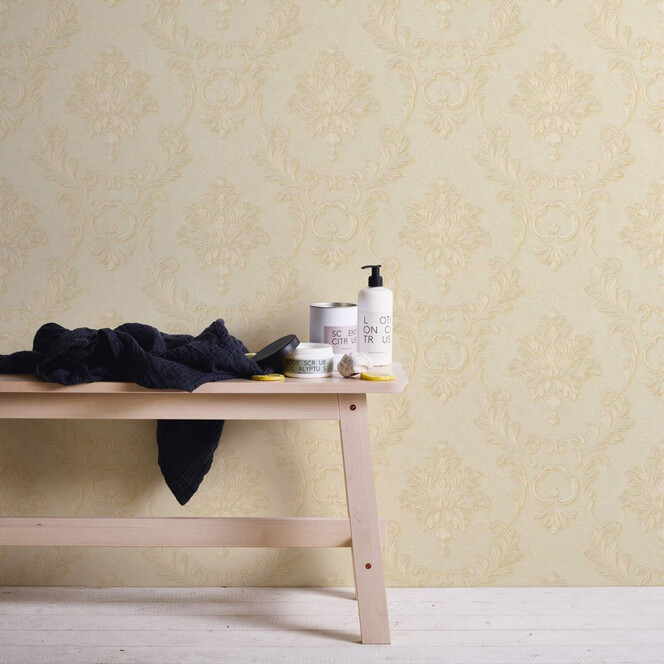 Architects Paper Tapete Luxury wallpaper creme, metallic