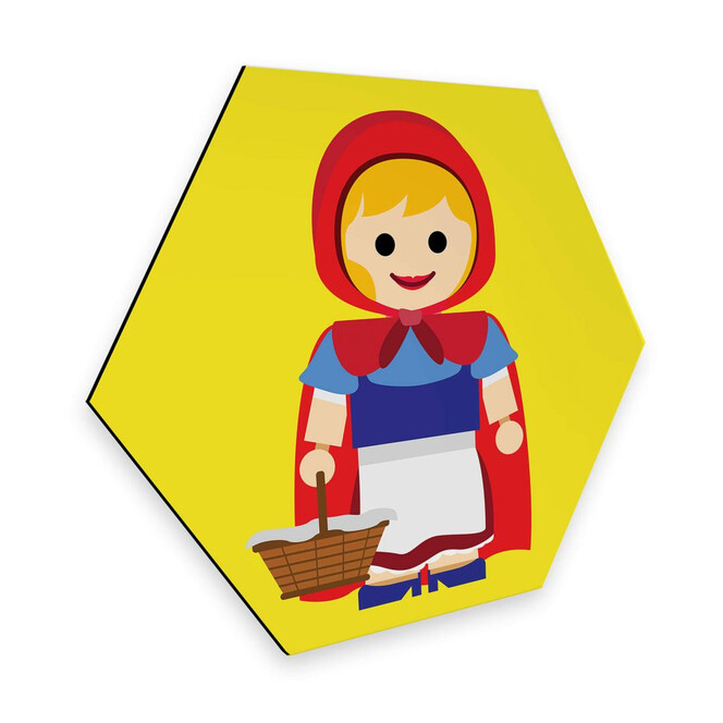Hexagon - Alu-Dibond Gomes - Rotkäppchen Spielzeug