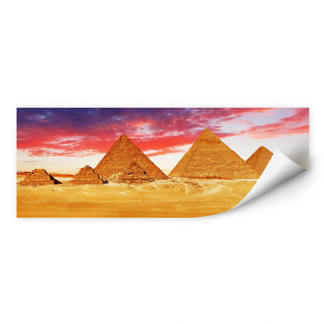 Wallprint Die Pyramiden von Gizeh - Panorama