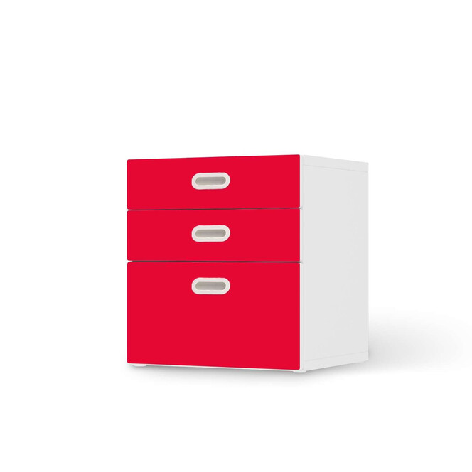 Folie IKEA Stuva / Fritids Kommode - 3 Schubladen - Rot Light- Bild 1