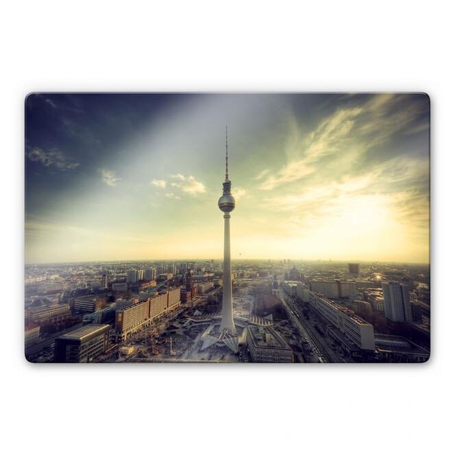 Glasbild Berliner Fernsehturm Panorama