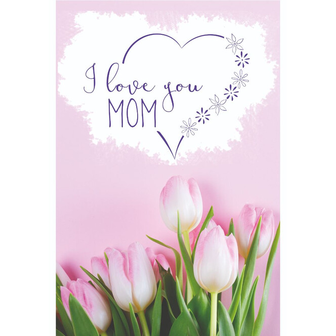 Gutschein Muttertag - Rosa Tulpen