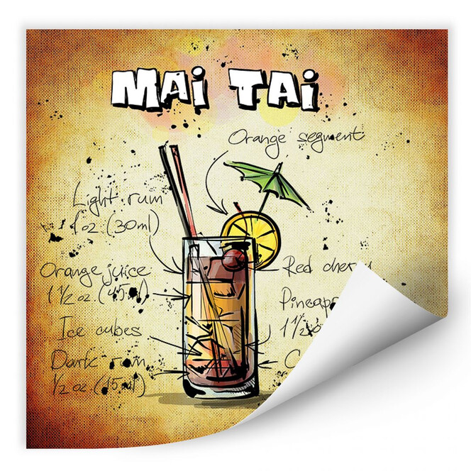 Wallprint Mai Tai - Rezept