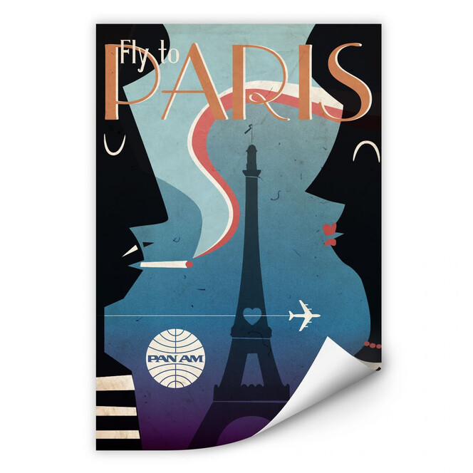 Wallprint PAN AM - Fly to Paris