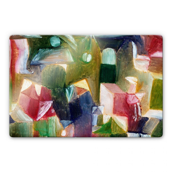 Glasbild Klee - Vogelbild