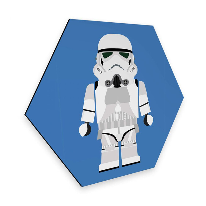 Hexagon - Alu-Dibond Gomes - Stormtrooper Spielzeug