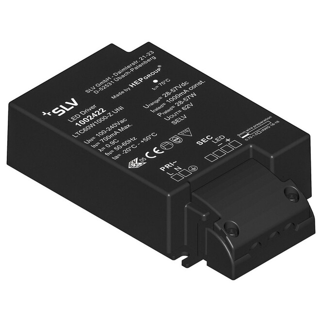 LED Treiber Medo 600 nicht dimmbar in Schwarz