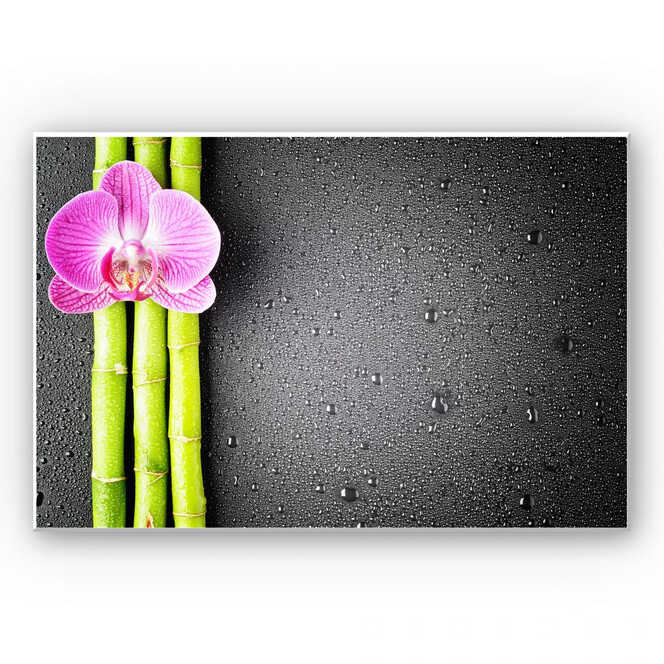 Wandbild Orchid and Bamboo