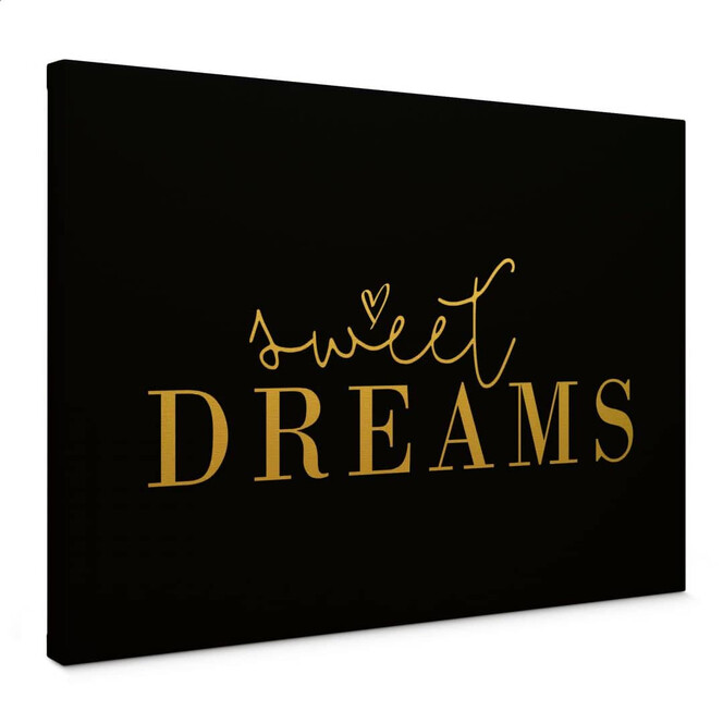 Leinwandbild mit Goldeffekt Sweet Dreams