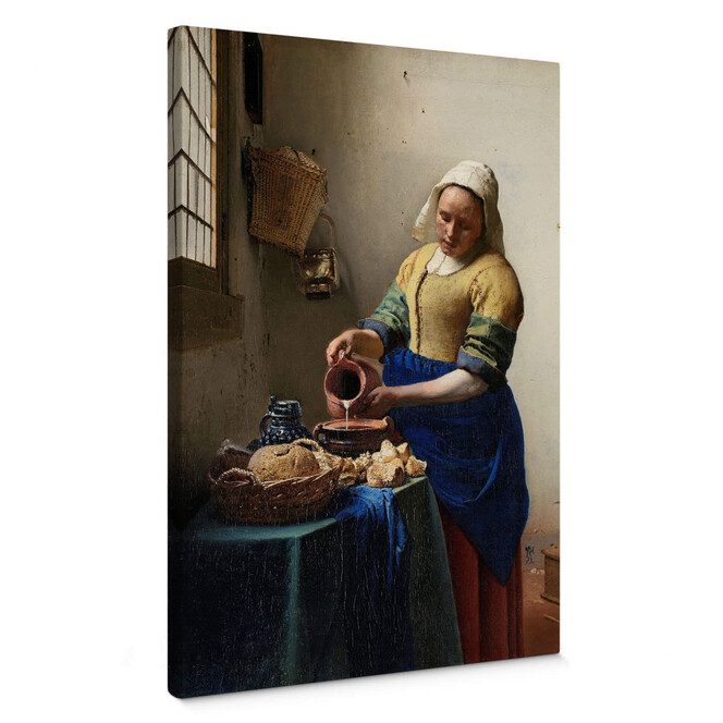 Leinwandbild Vermeer - Das Mädchen mit dem Milchkrug
