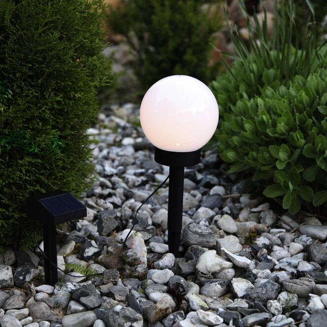 Solar- Gartenkugel Globus, mit Sensor und LED, Ø 150 mm - Bild 1