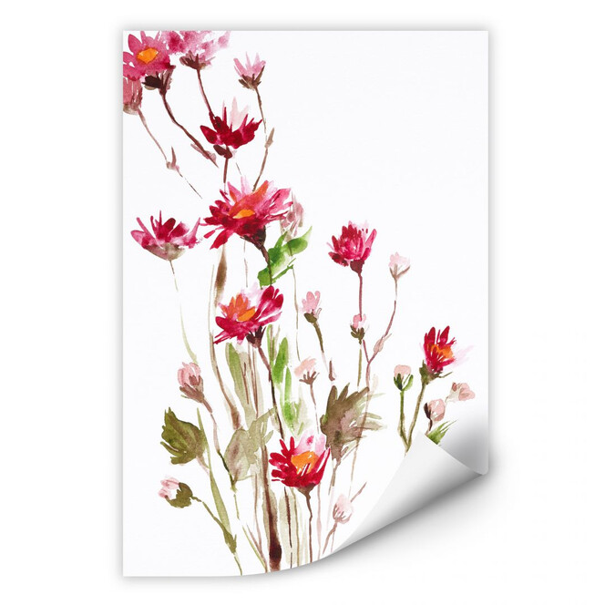 Wallprint Illustrierte Wildblume