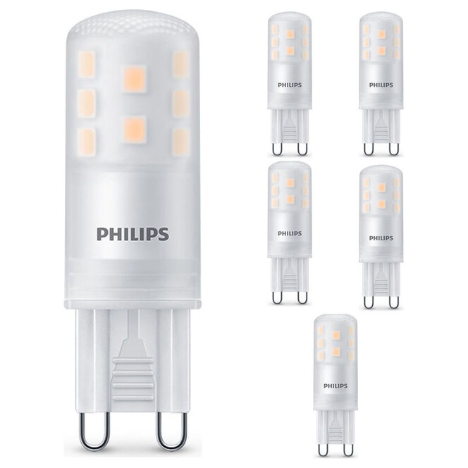 Philips LED Lampe ersetzt 25W, G9 Brenner, warmweiss, 215 Lumen, dimmbar, 6er Pack Energieklasse A&&