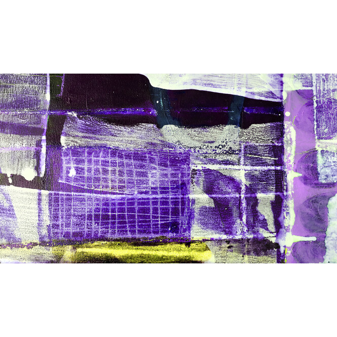 Roswitha Huber Grid Falling violett Fototapete