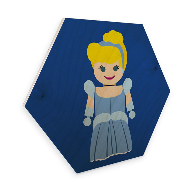 Hexagon - Holz Birke-Furnier Gomes - Cinderella Spielzeug