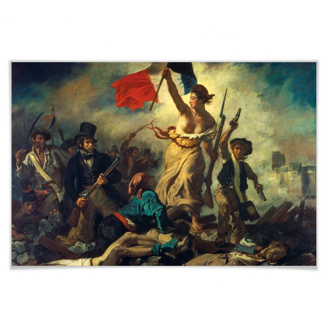 Poster Delacroix - Die Freiheit führt das Volk