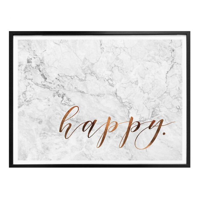 Poster Kupferoptik - Happy