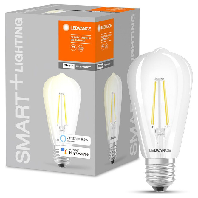 SMART& Wlan LED Leuchtmittel ST64 5.5W 806lm warmweiss klar