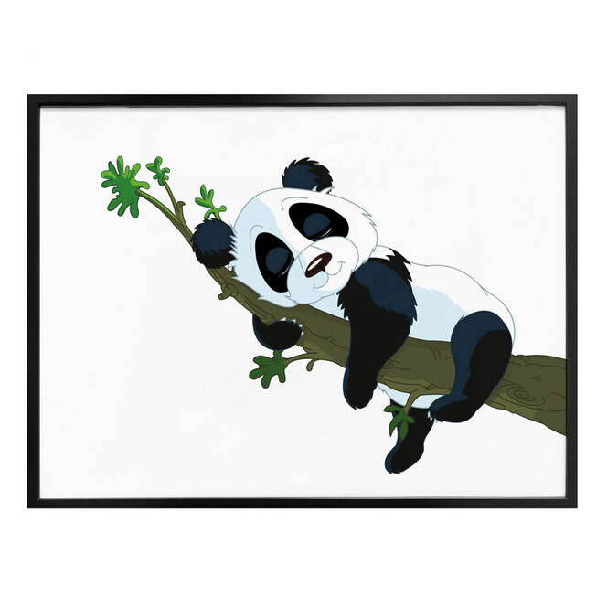 Poster Schlafender Panda