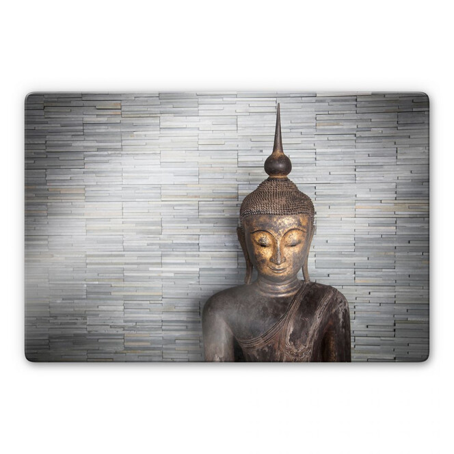Glasbild Thailand Buddha