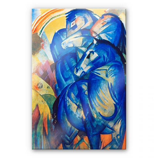 Acrylglasbild Marc - Turm der blauen Pferde