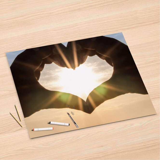 Folienbogen (120x80cm) - Sunny Heart- Bild 1