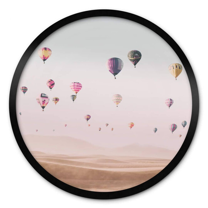 Poster Sisi & Seb - Heissluftballon - Rund