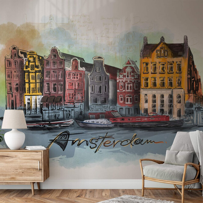 Fototapete Amsterdam - Love your City