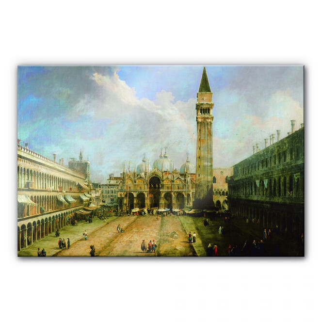 Acrylglasbild Canaletto - Die Piazza San Marco