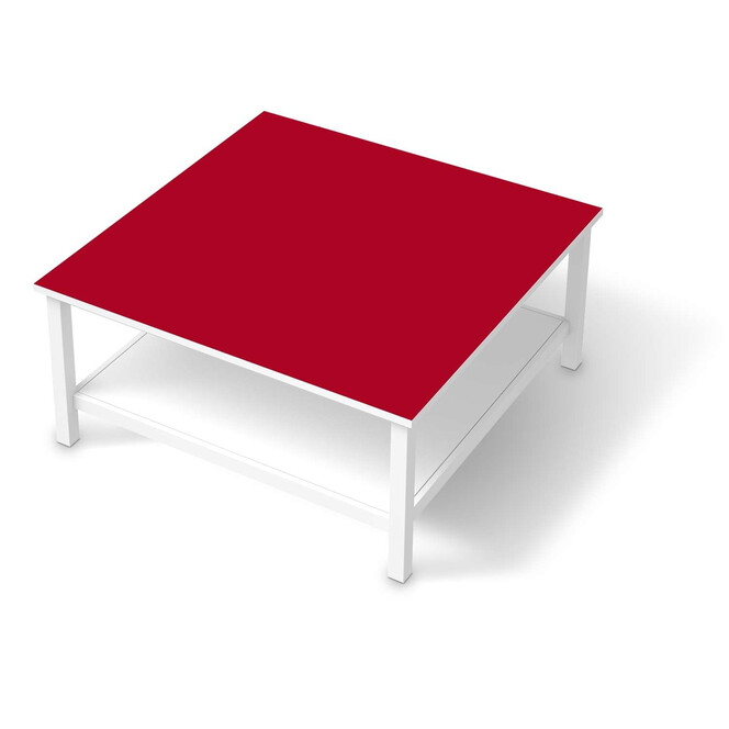 Klebefolie IKEA Hemnes Tisch 90x90cm - Rot Dark- Bild 1