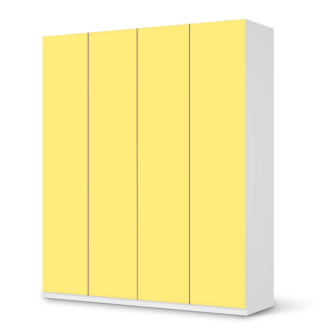 Möbelfolie IKEA Pax Schrank 236cm Höhe - 4 Türen - Gelb Light- Bild 1