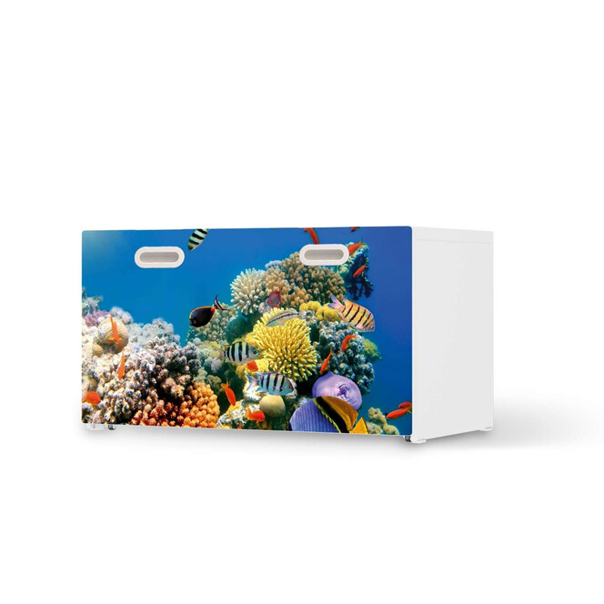 Möbelfolie IKEA Stuva / Fritids Bank mit Kasten - Coral Reef- Bild 1